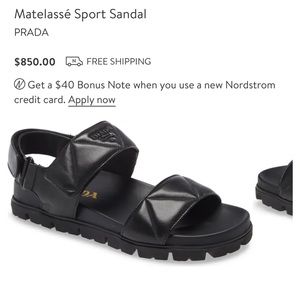 Prada matelasse sport sandal